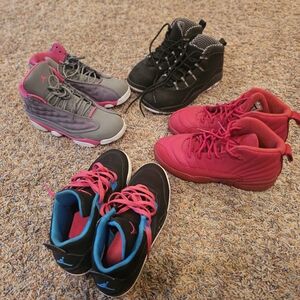 Lot Of 4 Kids' Jordan 4 12 13 11 Sneakers Size 3Y